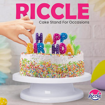 Riccle 88 pcs Cake Decorating Kit with Pink Cake Turntable - Includes 50 Disposable + 2 Reusable Piping Bags and Tips Set, 24 Icing Piping Tips, 2 Spatulas, 3 Icing Comb Scraper, Baking Supplies - Image 9