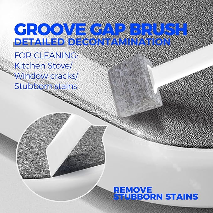 Holikme Deep Cleaning Brush Set, Scrub Pads with Scraper Tip for Pool Walls, Bathroom, Grout, Floor, Bike, Tub, Shower and Kitchen Surface, Abrasive Wheel Brushes (Black) - Image 5