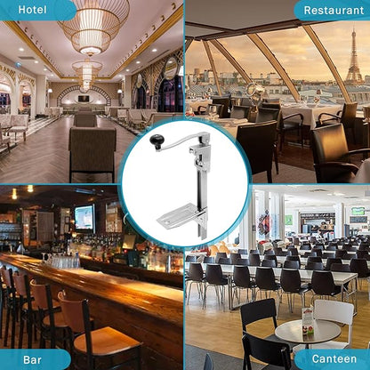IRONWALLS Commercial Can Opener for Restaurant, 19”/48cm Heavy Duty Table Mount Manual Can Opener for Cans Up to 13” Tall, Metal Professional Can Opener with Plated Steel Base for Hotel, Food Store - Image 8