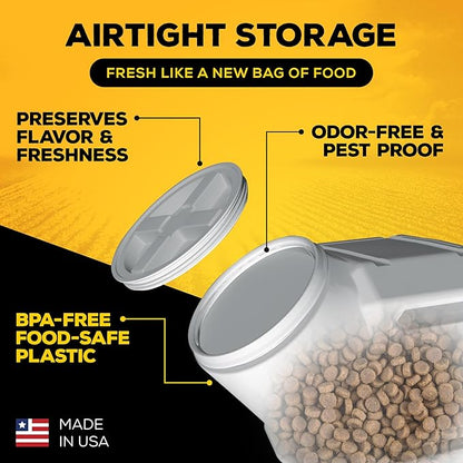Gamma2 Vittles Vault Pet Food Storage Containers - Sealed Dog and Cat Food Storage Container, Fits up to 50lbs, Made in the USA - [14" L x 20" H]