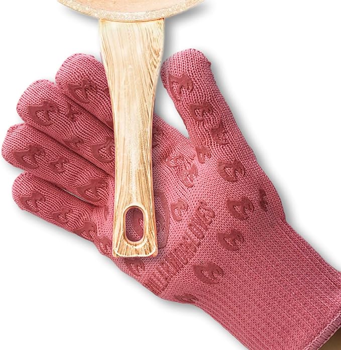 Grill Armor Oven Gloves with Fingers – 932°F Heat, Fire & Cut Resistant Mitts for BBQ, Grill, Cooking, Grilling, Baking, Smoker & Fire Pit - Image 2