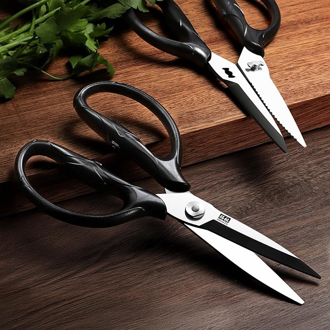 SHAN ZU 8.4" Heavy Duty Kitchen Scissors - Professional Japanese 5Cr15MoV Stainless Steel Shears, All Purpose Detachable Shears for Meat/Herbs/Poultry, Dishwasher Safe, Gift Box Included - Image 6