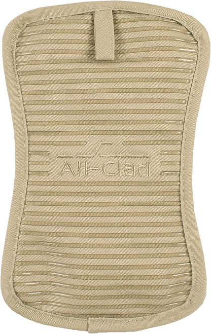 All-Clad Premium Pot Holder & Hot Pad: Heat Resistant to 500 Degrees - 100% Cotton, 10"x6.25" Hot Pad for Kitchen and Barbeque, (1-Pack), Cappuccino - Image 3