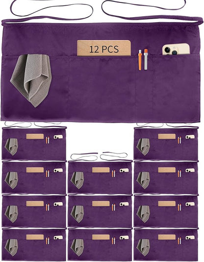 Xeoxarel Aprons with 4 Pockets (Available in 3 Pack / 7 Pack) 23.5'' X 11.5'' by XeoxarelWomensvests