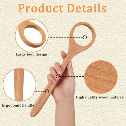 Danish Dough Whisk, Wooden Bread Whisking Tool for Mixing, Sourdough Whisk for Mixing Egg Pizza Bread Baking Tools and Supplies