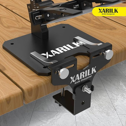 Upgraded Aluminum Knife Sharpener Securing Clip, Adjustable Width 2-5.1", Compatible with XARILK Sharpening Systems GEN2/GEN3