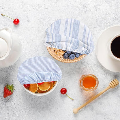 Reusable Bowl Covers, 5 Size Stretch Cloth Bowl Covers for Bread Proofing, cloth Fabric bowl Cover for Food Fruits Leftover (N)