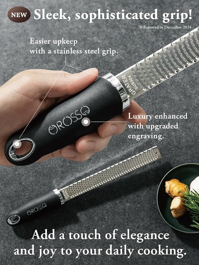 Grater, Lemon Zester Cheese Grater, Cheese Shavings, Parme Cheese, Ginger, Garlic, Zester Grater (black) - Image 5