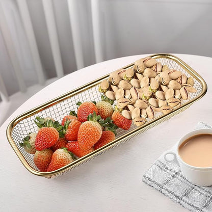 2Pack Stainless Steel Tumbler Cup Lid Organizer Inside Cabinet, Mason Jar Lid Holder, Rectangular Basket for Storage of Silverware, Chopsticks, straws and Utensils, Gold - Image 8