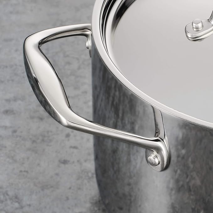 Tramontina Signature Tri-Ply Clad Stainless Steel 3-Quart Saute Pan with Lid, Induction-Ready Cooking Pan, Dishwasher-Safe, NSF-Certified, Made in Brazil - Image 6