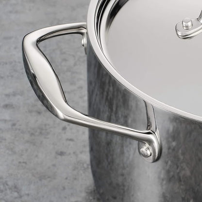 Tramontina Signature Tri-Ply Clad Stainless Steel 5-Quart Dutch Oven Pot with Lid, Induction-Ready, Dishwasher-Safe, NSF-Certified, Made in Brazil - Image 4