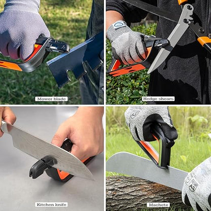 SHARPAL 103N All-in-1 Knife Garden Tool Multi-Sharpener for Lawn Mower Blade, Axe, Hatchet, Machete, Pruner, Hedge Shears, Scissors Mothers Day Gifts - Image 4