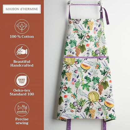 Maison d' Hermine 100% Cotton Apron for women with Pocket Kitchen Chef Apron for Men Cooking Mothers Day Gifts - Image 2