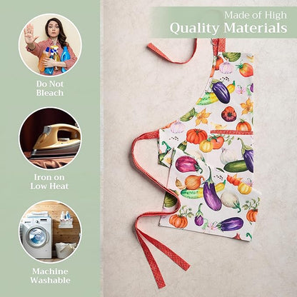 Maison d' Hermine 100% Cotton Apron for women with Pocket Kitchen Chef Apron for Men Cooking Mothers Day Gifts - Image 3