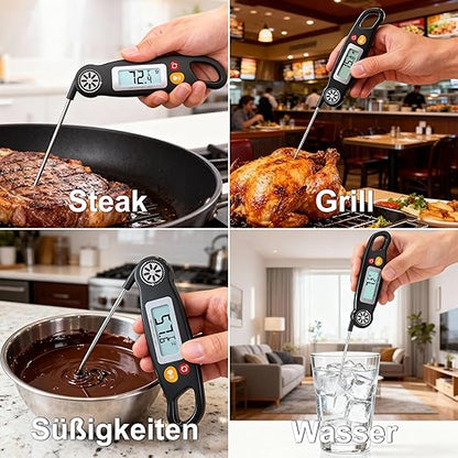 Antonki Meat Thermometer Digital - Instant Read Food Thermometer with Backlight for Cooking Grilling Baking Kitchen Candy BBQ Oil Liquid, Backlit Display, Battery Included - Image 5