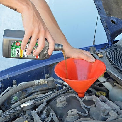 DEDC Oil Funnels, Plastic Gas Funnels Set for Car, Automotive, Kitchen, Mini Small Large Red (8pcs) - Image 7