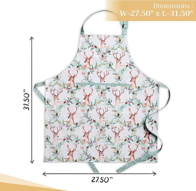 Maison d' Hermine 100% Cotton Apron for women with Pocket Kitchen Chef Apron for Men Cooking Mothers Day Gifts - Image 4