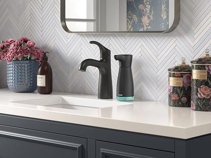 AIKE Magnetic Charging Waterproof Automatic Soap Dispenser for Liquid Soap Anti-Fingerprint Black Coating 14fl.oz. Model AK1337 - Image 6