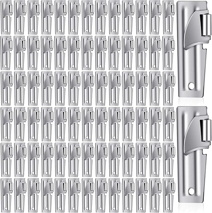 Chumia 80 Pieces P-51 Camping Can Opener Stainless Steel Military Survival Army Backpack Can Opener