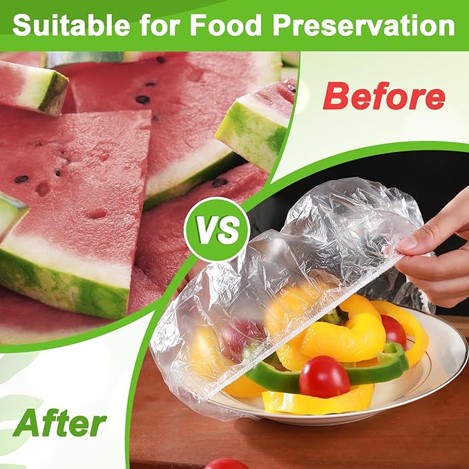 175Pcs 7 Colors Reusable Elastic Food Covers, Sublaga 7 Sizes Plastic Bowl Covers, Colorful Dish Plate Covers, Alternative to foil, Plastic Wrap, BPA Free - Image 6