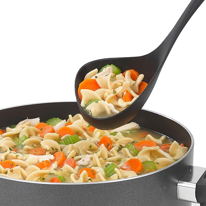 GoodCook Touch Serving and Cooking Nylon Ladle, Black - Image 6