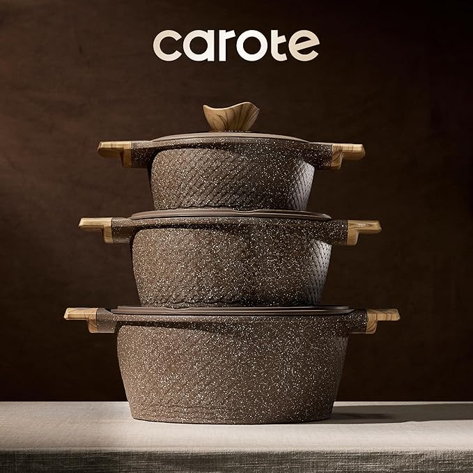 CAROTE 26PCS Pots and Pans Set Non Stick, Cookware Set Pots and Pans Induction Cook Ware, Nonstick Kitchen Cooking, PFOA Free - Image 9