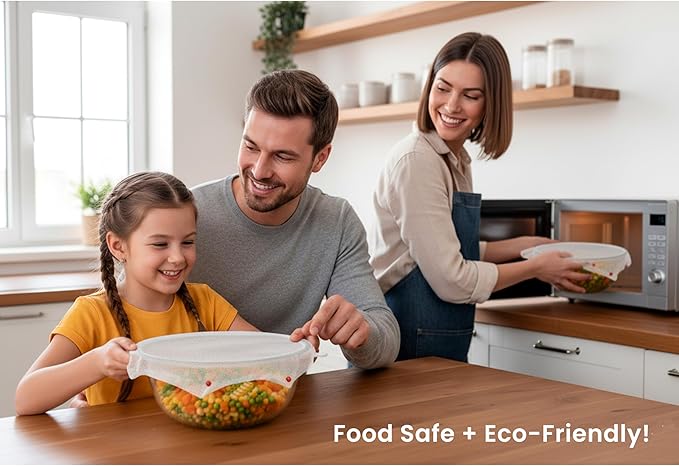 Microwave Spatter Screen, Reusable, Non-Stick Mesh, Folds Flat, 13 Inch Splatter Guard, BPA Free, Tested Food Contact Safe, Made in the USA. Red Beads - Image 2