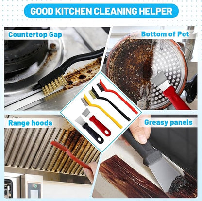 15Pcs Crevice Cleaning Brush Set, Hard Bristle Scrub Brushes Tools for Deep Cleaning Gap,Window Groove Cleaning Brush for Sliding Door Sill Tile Lines Shutter Corner Sink Teapot Bottle (1 Set) - Image 4