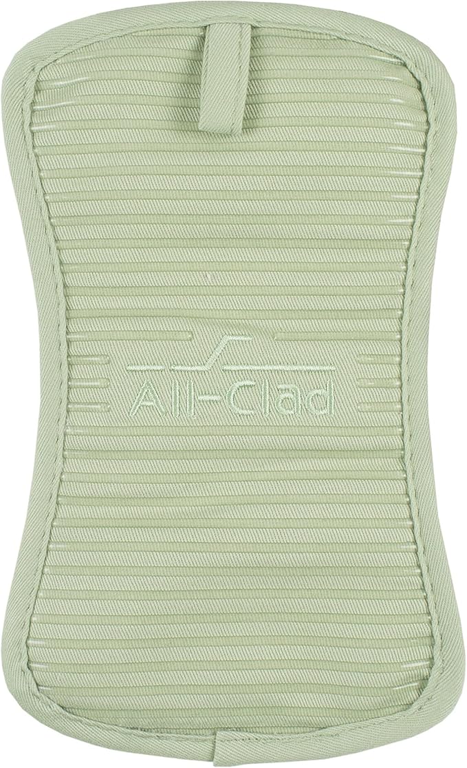 All-Clad Premium Pot Holder & Hot Pad: Heat Resistant to 500 Degrees - 100% Cotton, 10"x6.25" Hot Pad for Kitchen and Barbeque, (1-Pack), Fennel - Image 2