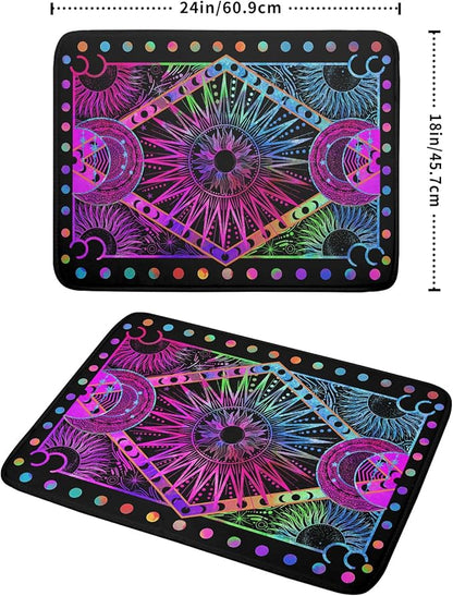 Colorful Microfiber Dish Drying Mat for Kitchen Counter 18 X 24 in Moon Decoration Dishes Pad Coffee Mats - Image 2