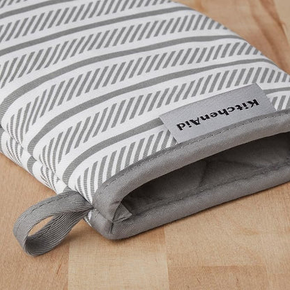 KitchenAid Albany Mini Oven Mitt 2-Pack Set, Grey, 5.5"x8" - Image 3