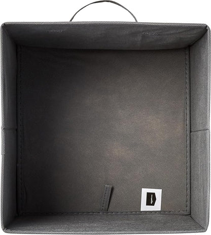 Amazon Basics Collapsible Fabric Storage Cube Bins Organizer with Handles for Organizing, Sturdy, Gray, 13 x 13 x 13 inch, 6-Pack - Image 3
