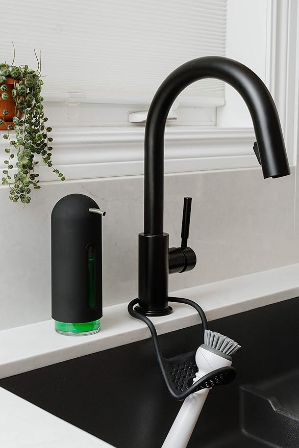 Umbra Penguin 12 oz (355 ml) Soap Pump, Kitchen Soap Dispenser, Also Works with Hand Sanitizer, Black - Image 7