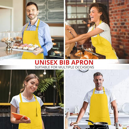 Utopia Kitchen 2 Pack Bib Apron, Adjustable with 2 Pockets, Water and Oil Resistant, Cooking Kitchen Chef Apron for Women Men - Image 5