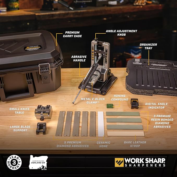 Work Sharp Professional Precision Adjust Elite Knife Sharpener Kit, Sharpen Every Knife You Own - Image 2