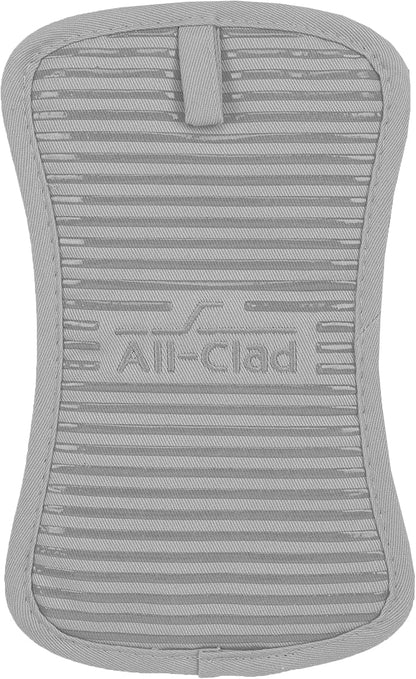 All-Clad Premium Pot Holder & Hot Pad: Heat Resistant to 500 Degrees - 100% Cotton, 10"x6.25" Hot Pad for Kitchen and Barbeque, (1-Pack), Titanium - Image 2