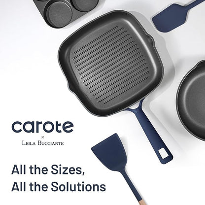 CAROTE 31PCS Pots and Pans Set, Nonstick Cookware Set Kitchen Non Stick Induction Titanium Cookware Non-toxic Granite Cooking set, PFOA Free - Image 6