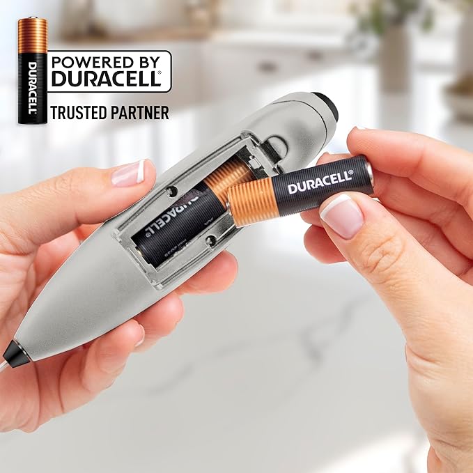 Zulay Kitchen Powerful Milk Frother Wand With 4 AA Duracell Batteries - Ultra Fast Handheld Drink Mixer - Electric Whisk Foam Maker for Coffee, Lattes, Cappuccino, Matcha & Creamer - Gray & Black - Image 6