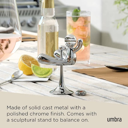 Umbra Rodeo Buddy Bottle Opener with Stand, Chrome