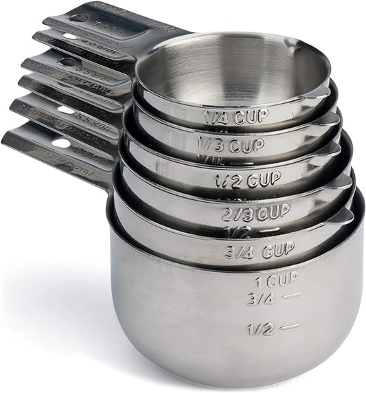 Hudson Essentials Stainless Steel Measuring Cups Set (6 Piece Set) by HudsonEssentials