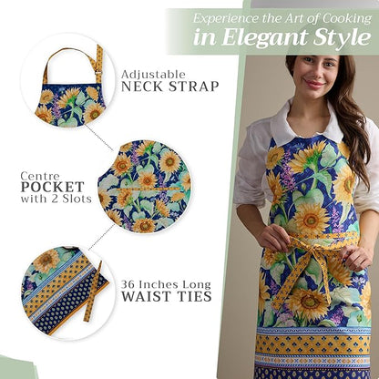 Maison d' Hermine 100% Cotton Apron for women with Pocket Kitchen Chef Apron for Men Cooking Mothers Day Gifts - Image 5