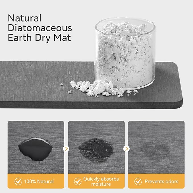 Yofidra Sink Caddy with Stone Drying Tray: Stainless Steel Soap Dispenser Kitchen Sink Organizer Set, Sponge Holder Counter Accessories Decor for Kitchen Organizers and Storage 8.1x3.5x4.5 in White - Image 6