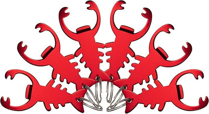 SWATOM Lobster 6PCS Bottle Opener Keychain Beer Openers Tool Key Chain Ring Accessories