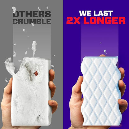 Mr. Clean Magic Eraser Sponge, All Purpose Cleaner, Cleaning Scrubber, Wall, Sneaker, Kitchen, Bathroom, Shower Cleaner, Cleaning Supplies, Melamine Sponge, Cleaning Pads, Extra Durable, 9ct - Image 4