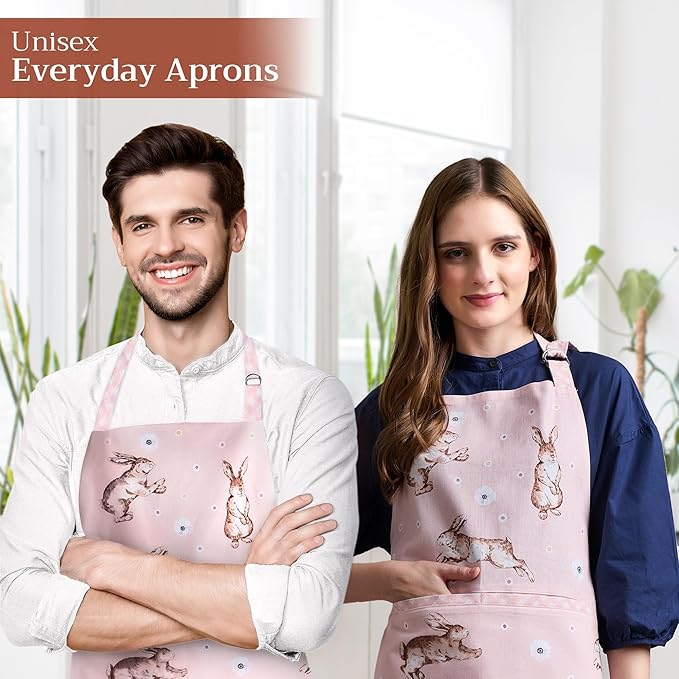 Maison d' Hermine 100% Cotton Apron for women with Pocket Kitchen Chef Apron for Men Cooking Mothers Day Gifts - Image 6