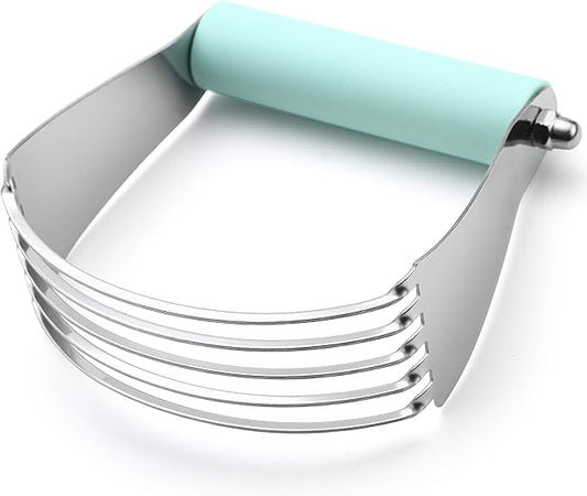 Spring Chef Large Mint Dough Blender - Stainless Steel Pastry Cutter Tool For Baking w/Thick Sharp Blades - Butter & Dough Cutter - Pastry Blender for Easy Mixing - Dishwasher Safe Kitchen Essentials by SpringChef