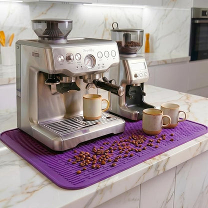 MicoYang Silicone Dish Drying Mat for Multiple Usage,Easy clean,Eco-friendly,Heat-resistant Silicone Mat for Kitchen Counter or Sink,Refrigerator or Drawer Liner Purple 2XL 24 inches x 18 inches - Image 7