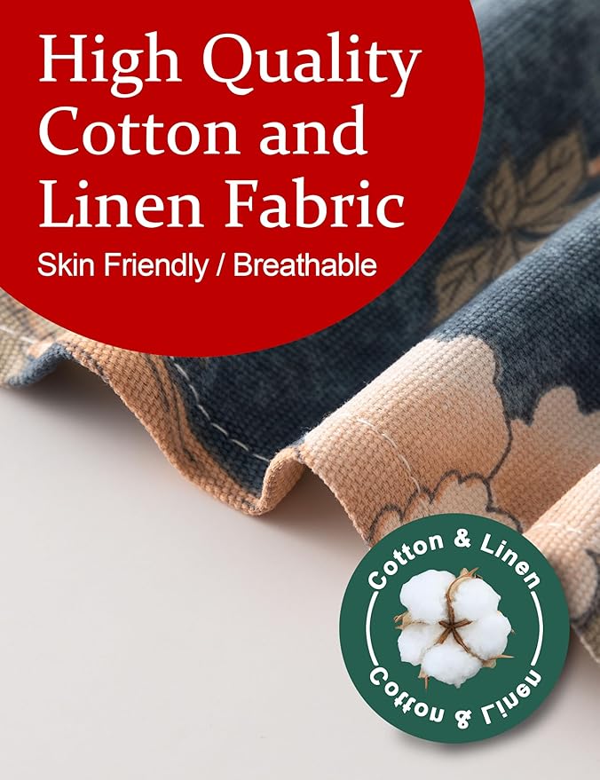 Cozy Adjustable Cross Back Aprons for Women with Pockets Cotton Linen Cooking Kitchen Baking