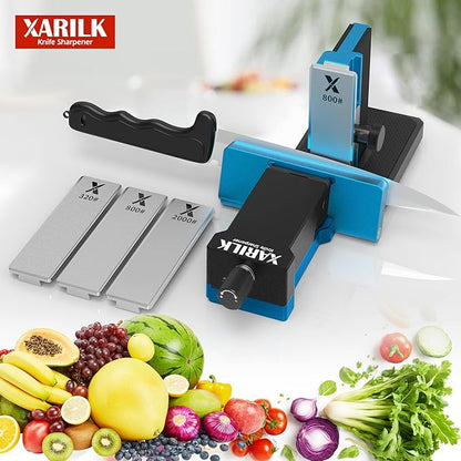 Upgraded Rolling Knife Sharpener Kit – Adjustable 10 – 40°, Removable Diamond Stones (320#, 800#, 2000#), Compact & Portable – Premium Knife Sharpening System for Kitchen & Outdoor Use - Image 7