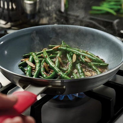 Tramontina Professional 10-Inch Ceramic Non Stick Frying Pan, Heavy-Gauge Aluminum Skillet with Ceramic Nonstick Coating, Dishwasher and Oven Safe, Gray - Image 4